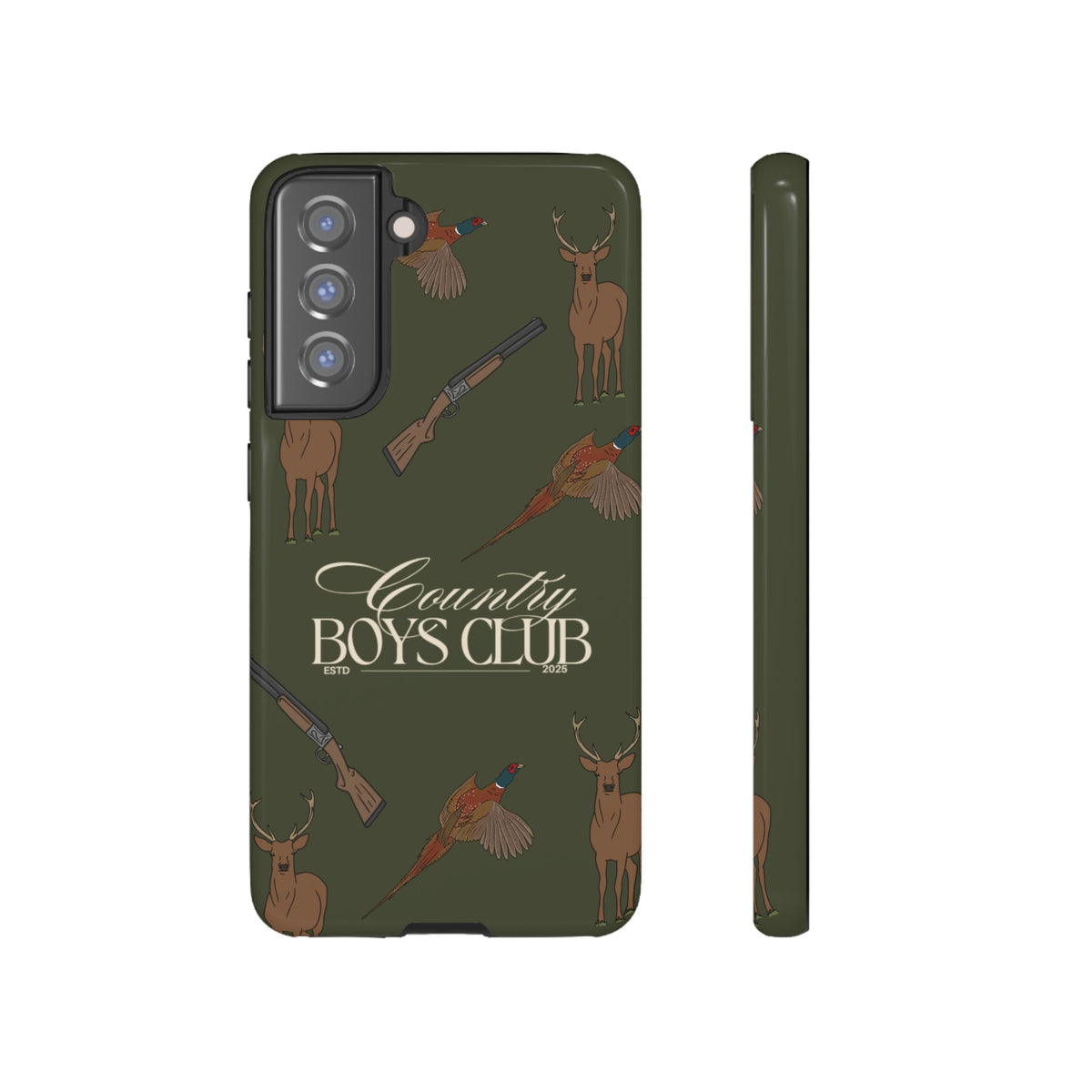 Forest Green Boys Love Guns Case  | CGC x Country Cases