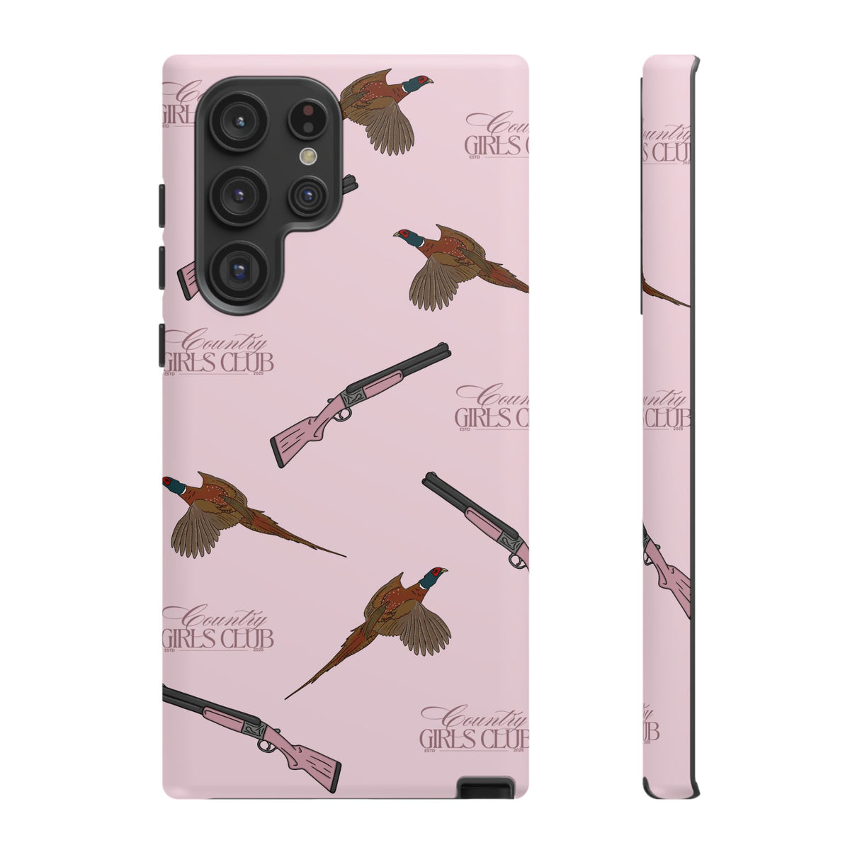 Pink 'Girls Pheasants & Shotguns' Case  | CGC x Country Cases
