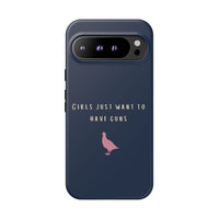 Navy & Pink 'Girls Just Want To Have Guns' Case (Partridge)