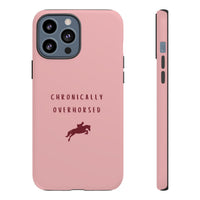 Pink & Burgundy "Chronically Overhorsed" Case
