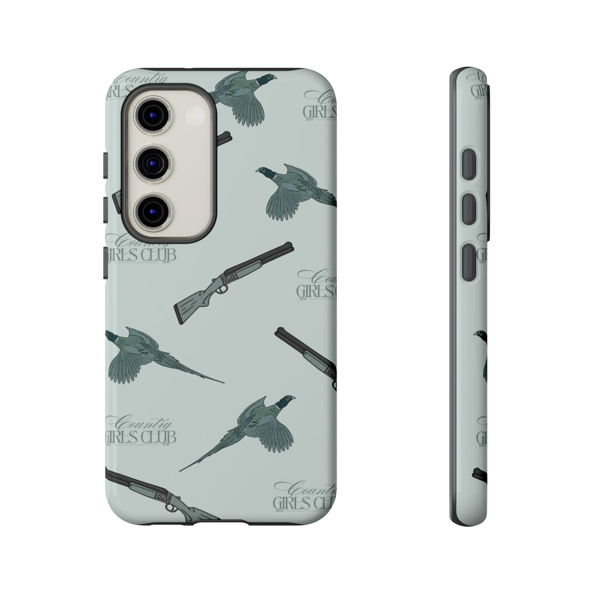 Blue 'Girls Pheasants & Shotguns' Case  | CGC x Country Cases