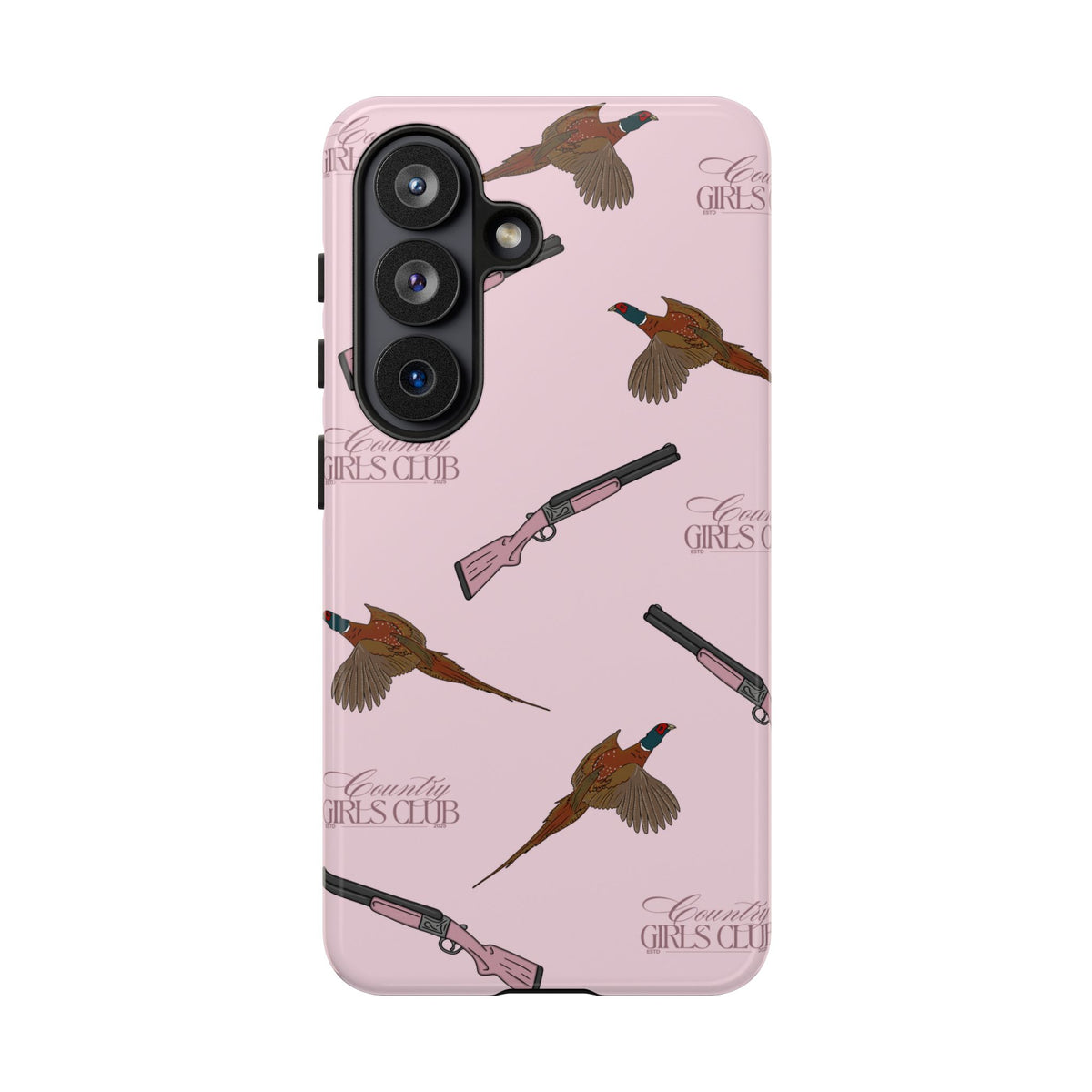 Pink 'Girls Pheasants & Shotguns' Case  | CGC x Country Cases