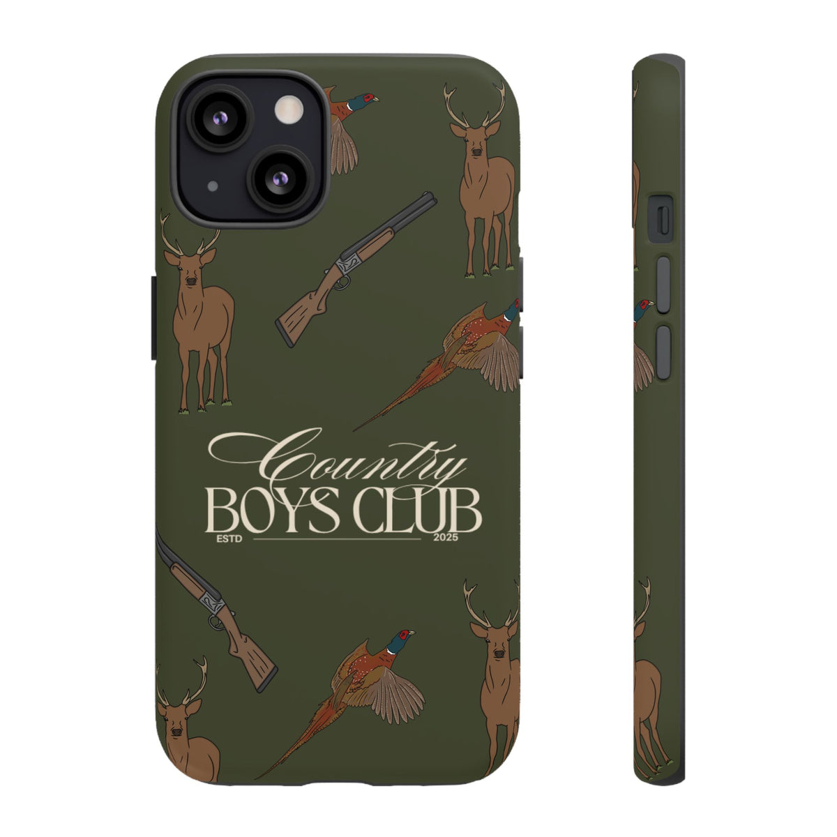 Forest Green Boys Love Guns Case  | CGC x Country Cases