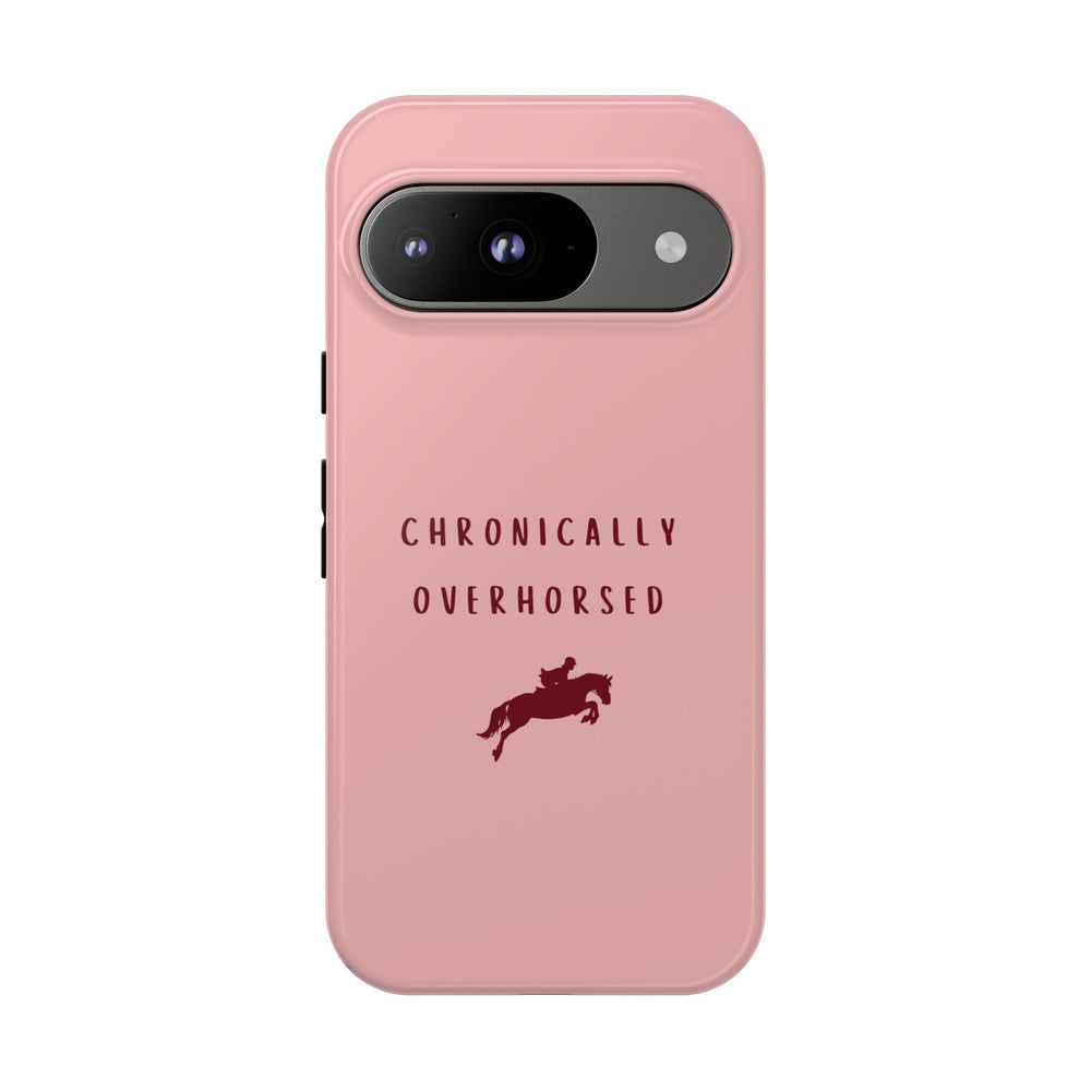 Pink & Burgundy "Chronically Overhorsed" Case