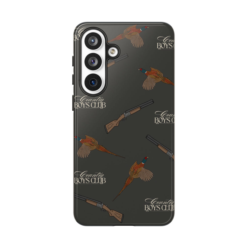 Charcoal 'Boys Pheasants & Shotguns' Case  | CBC x Country Cases