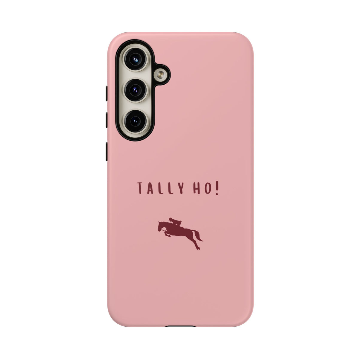 Pink & Burgundy 'Tally Ho!' (Horse) Case