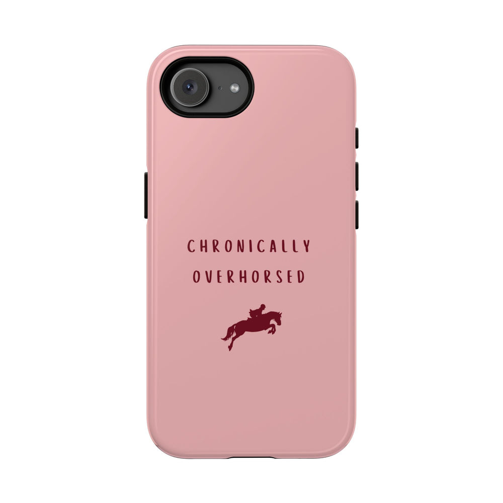 Pink & Burgundy "Chronically Overhorsed" Case