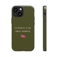 Green & Pink 'Elevenses Is My Angel Number' Case
