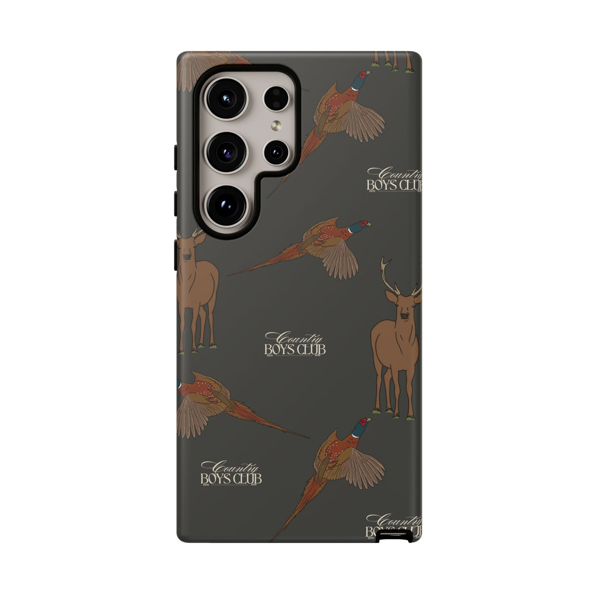 Charcoal 'Boys Stags & Pheasants' Case  | CBC x Country Cases