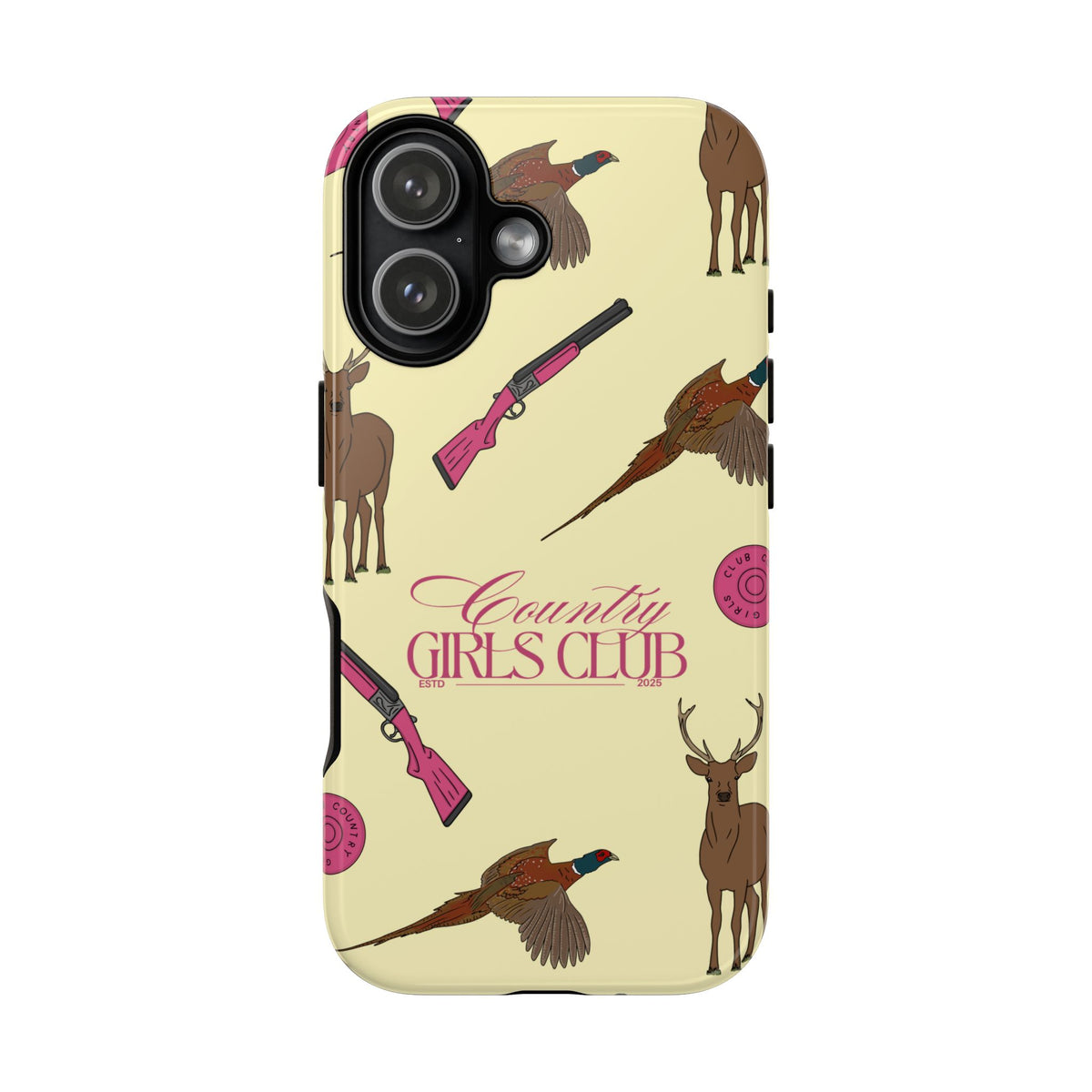 Butter Yellow 'Girls Love Guns' Case  | CGC x Country Cases