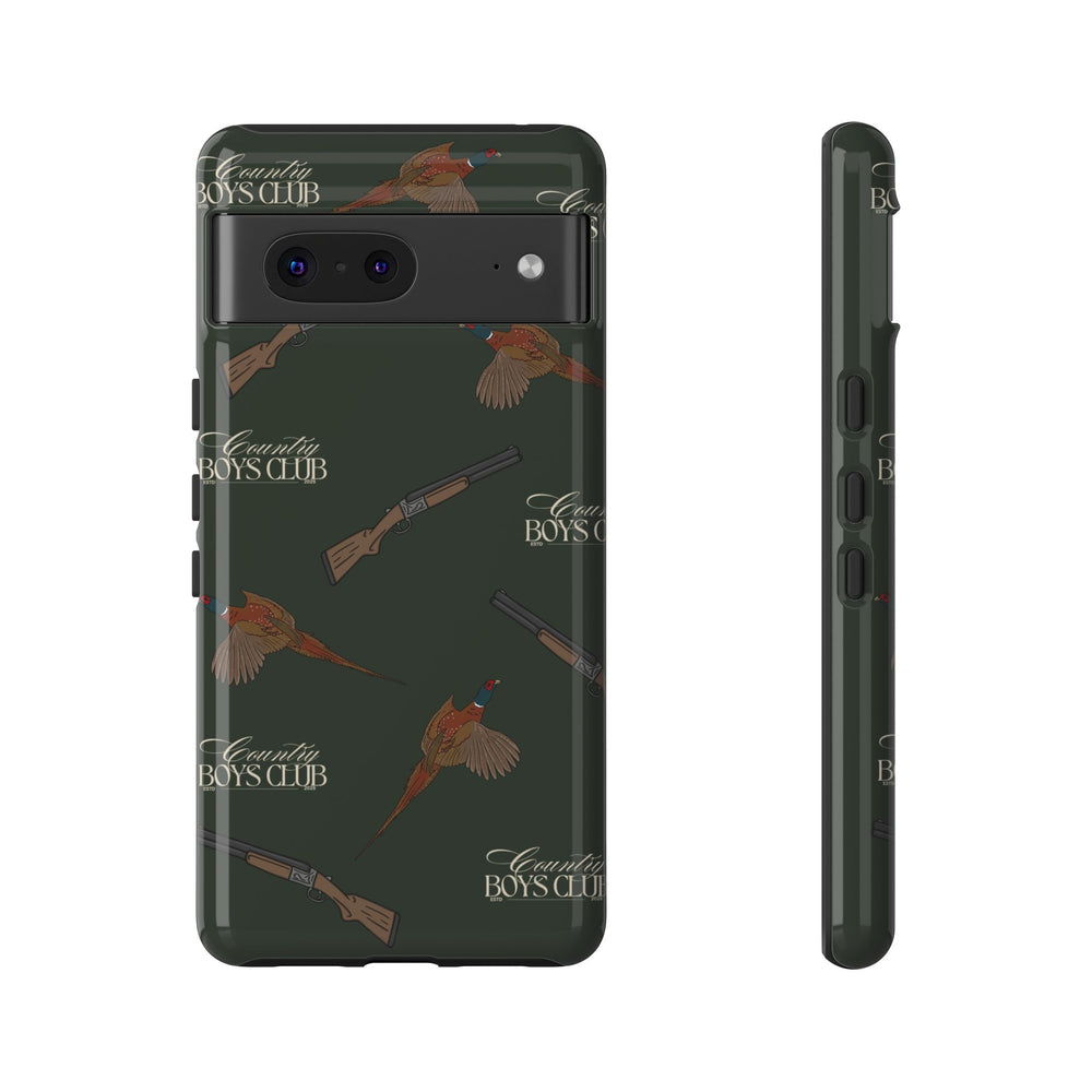 Field Green 'Boys Pheasants & Shotguns' Case  | CBC x Country Cases