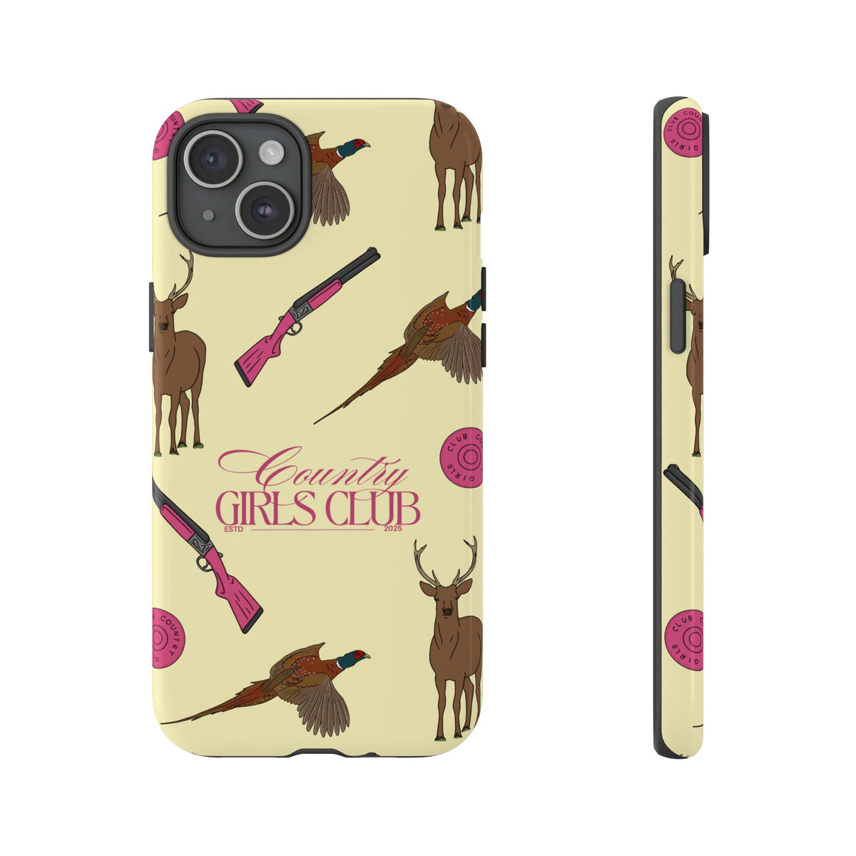 Butter Yellow 'Girls Love Guns' Case  | CGC x Country Cases