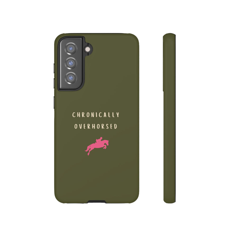 Green & Pink Chronically Overhorsed Case