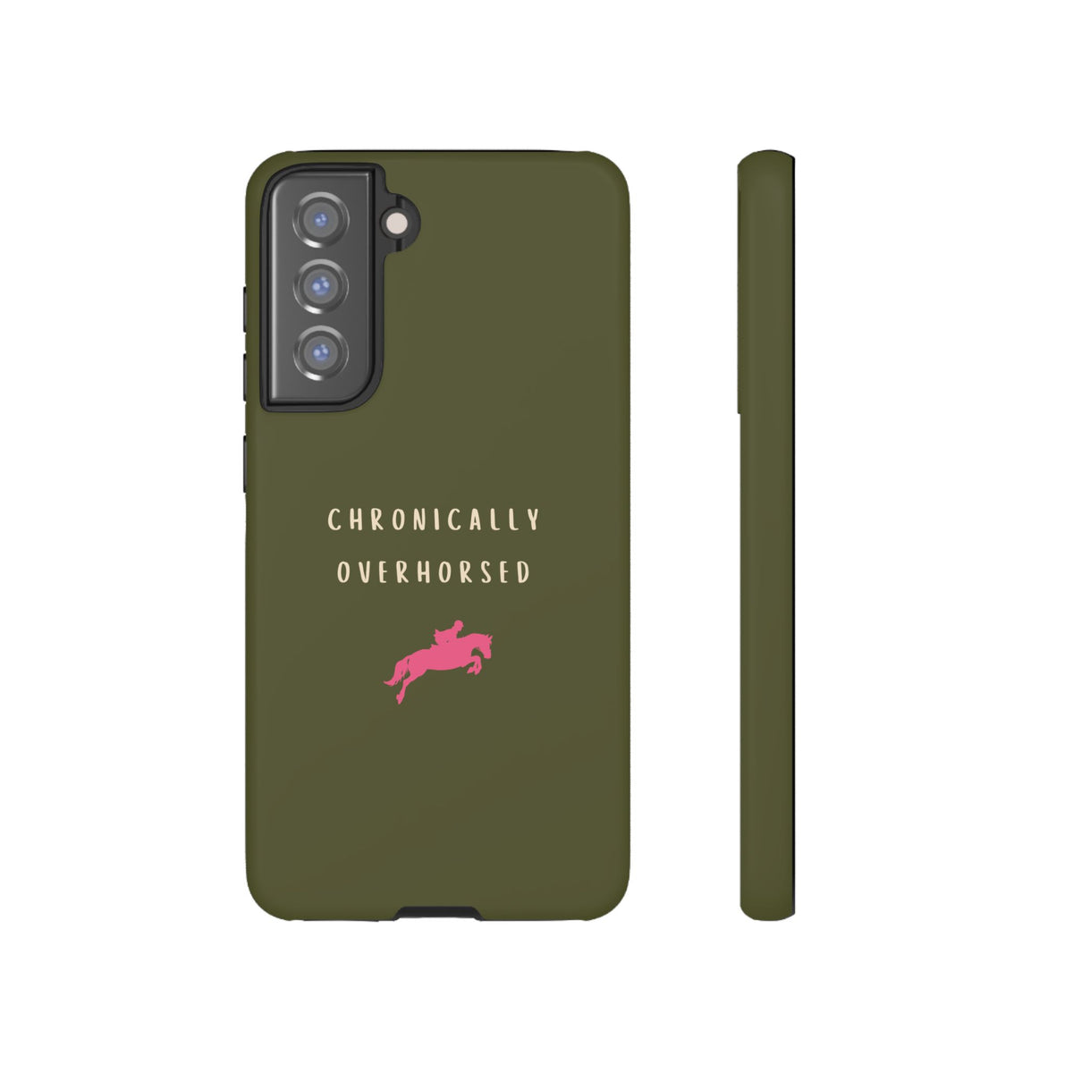 Green & Pink Chronically Overhorsed Case