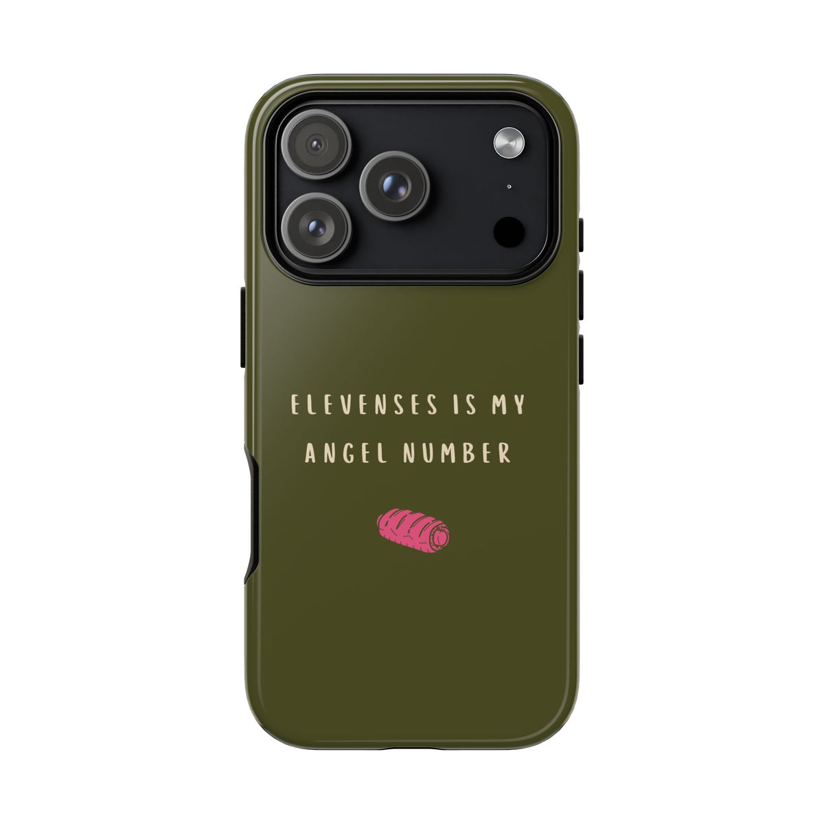 Green & Pink 'Elevenses Is My Angel Number' Case