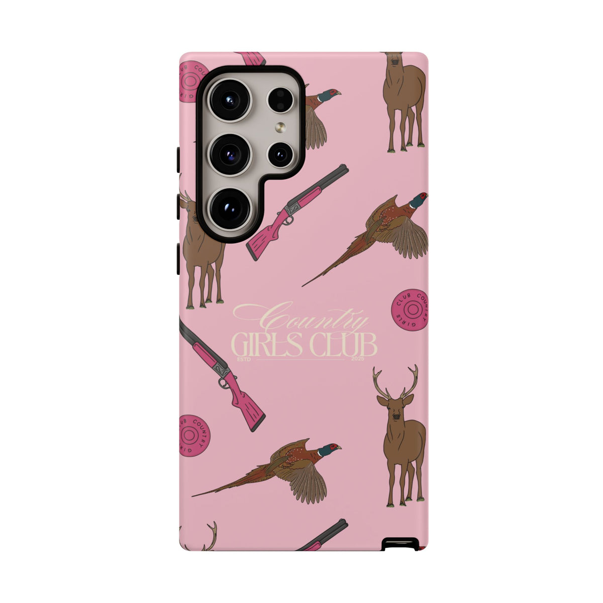 Pale Pink Girls Love Guns Case  | CGC x Country Cases