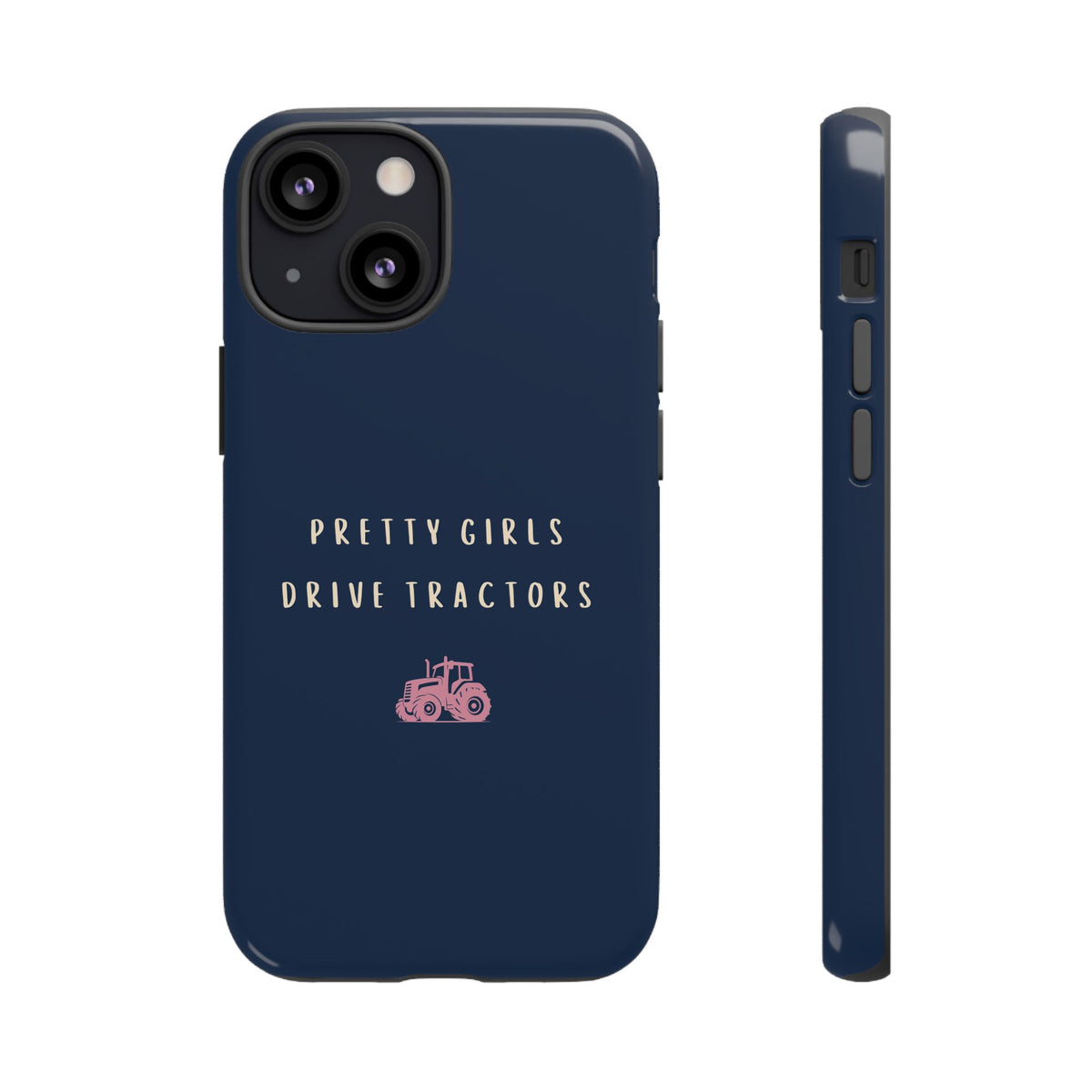 Navy & Pink 'Pretty Girls Drive Tractors' Case
