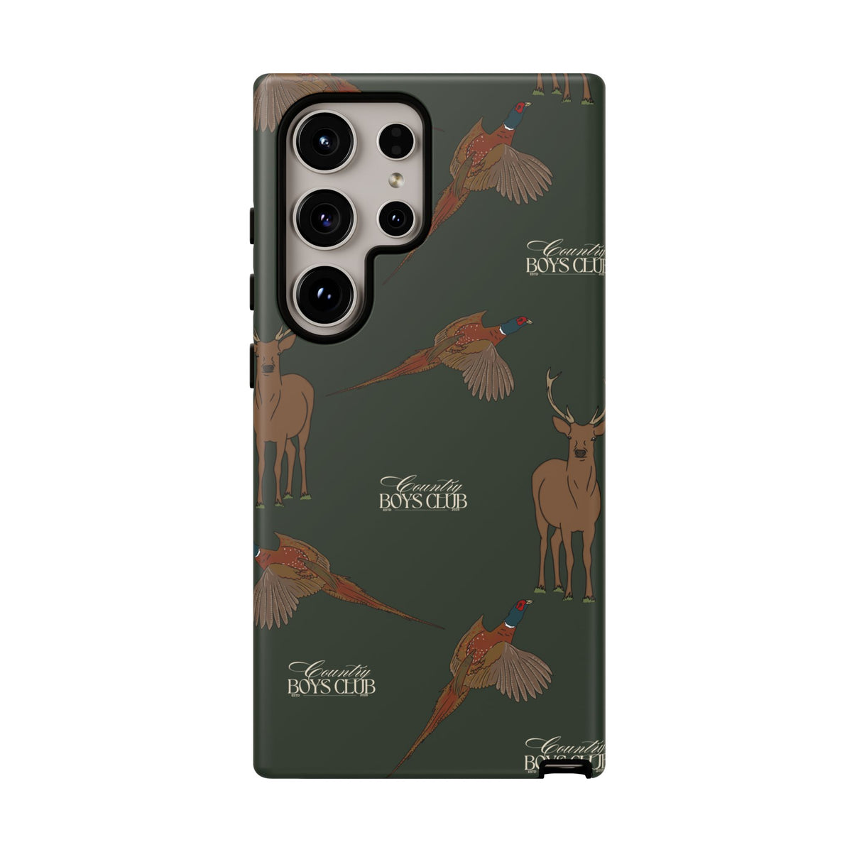 Field Green 'Boys Stags & Pheasants' Case  | CBC x Country Cases
