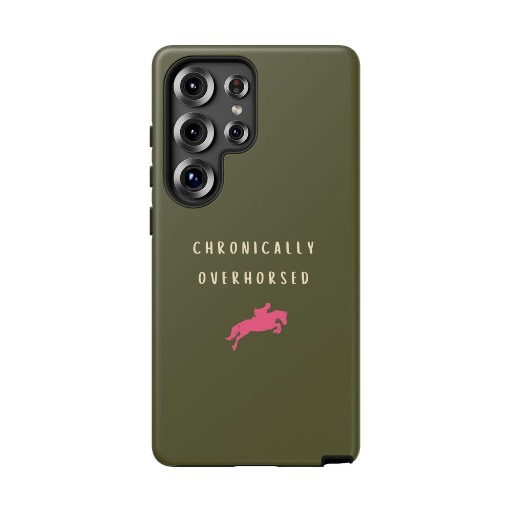 Green & Pink Chronically Overhorsed Case