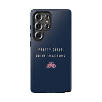 Navy & Pink 'Pretty Girls Drive Tractors' Case