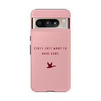 Pink & Burgundy 'Girls Just Want To Have Guns' Case (Mallard)