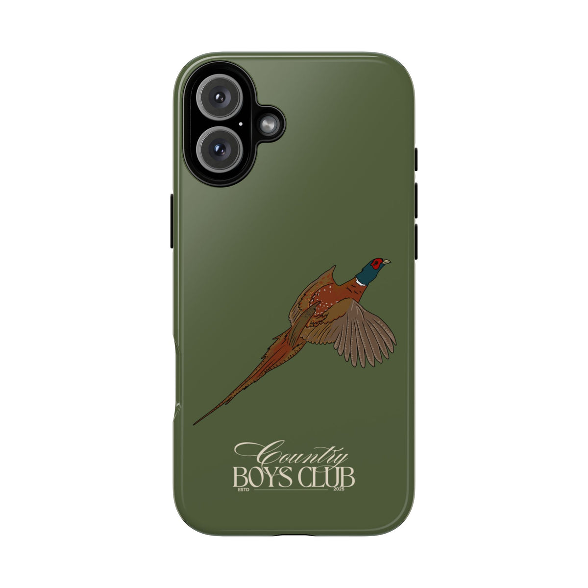 Green Country Boys Club Pheasant Case  | CGC x Country Cases