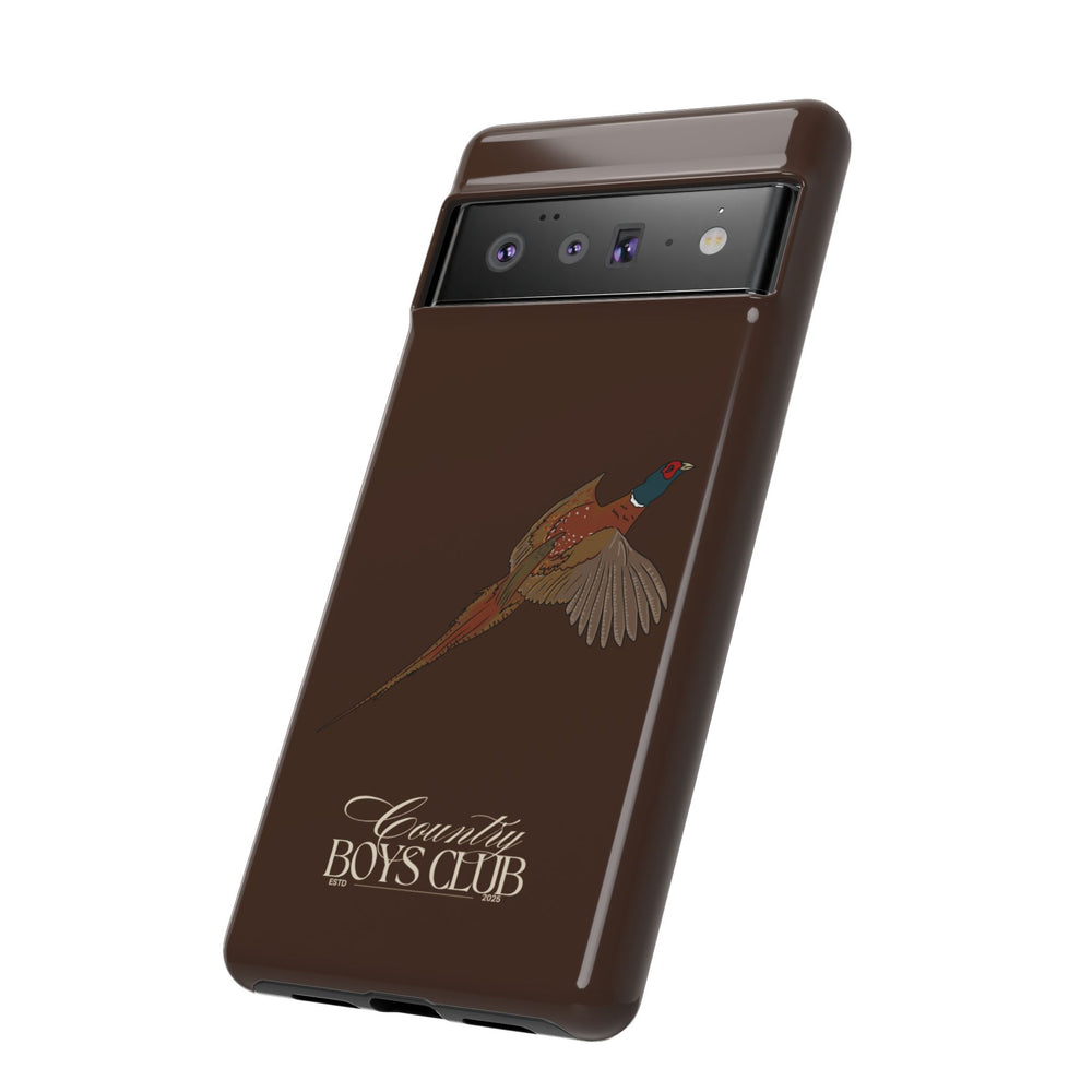 Chestnut Brown 'Country Boys Club Pheasant' Case  | CBC x Country Cases