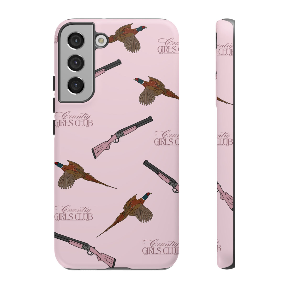 Pink 'Girls Pheasants & Shotguns' Case  | CGC x Country Cases