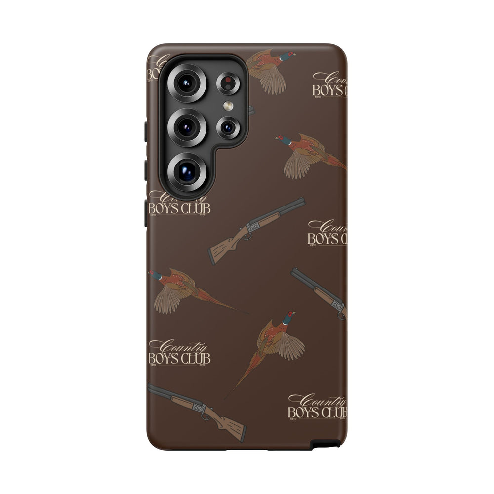 Chestnut Brown 'Boys Pheasants & Shotguns' Case  | CBC x Country Cases