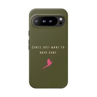 Green & Pink 'Girls Just Want To Have Guns' Case (Pheasant)