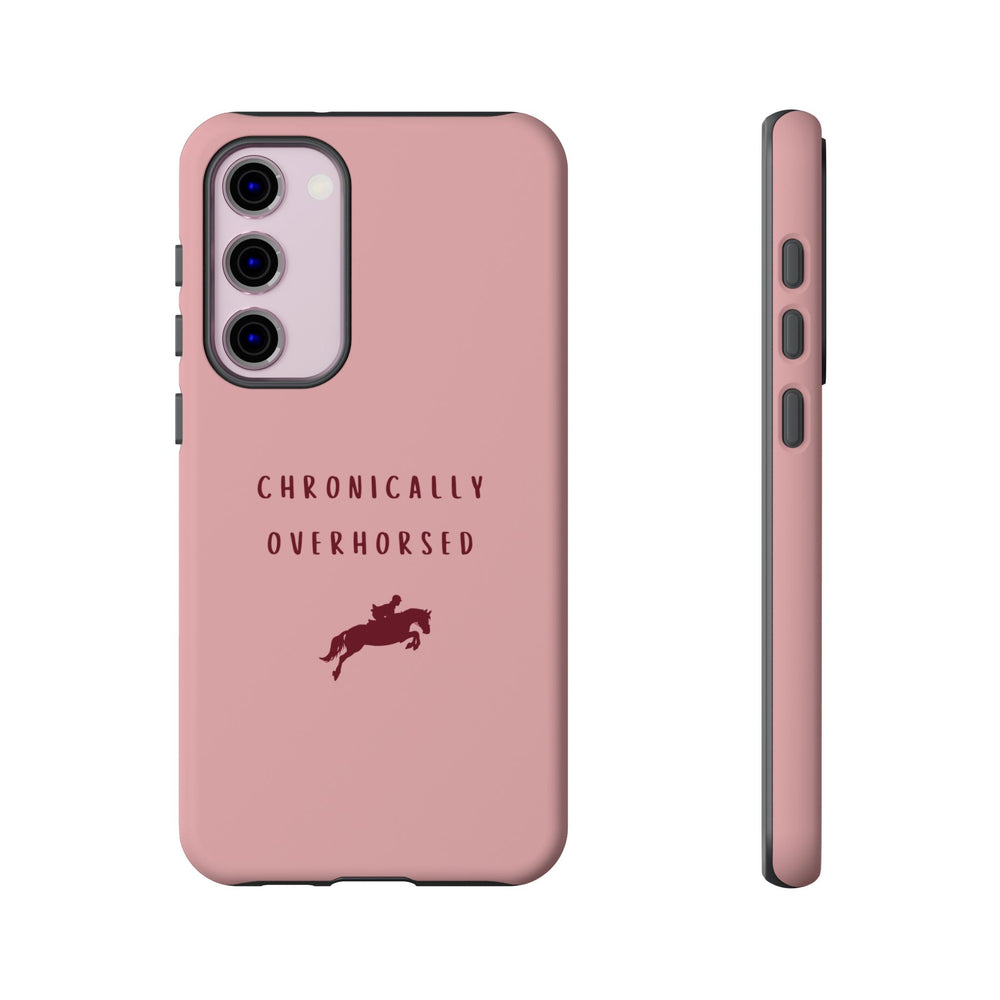 Pink & Burgundy "Chronically Overhorsed" Case