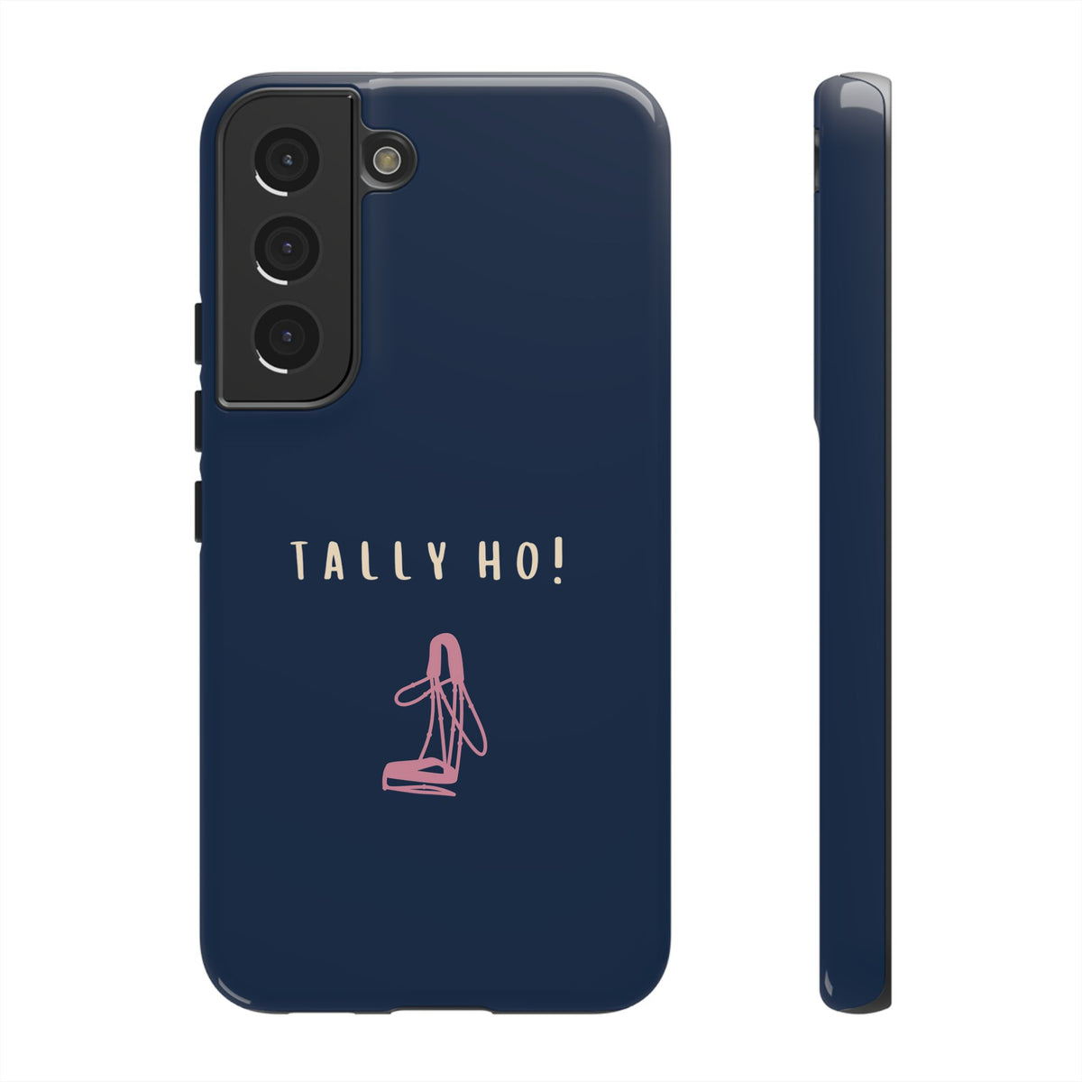 Navy & Pink 'Tally Ho!' (Bridle)