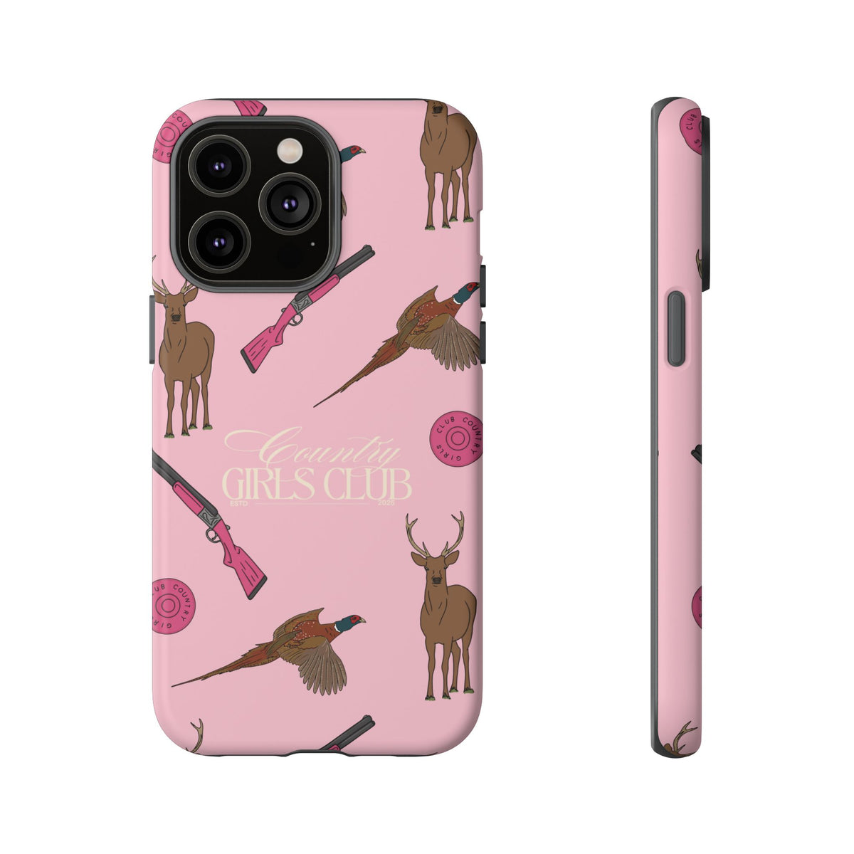 Pale Pink Girls Love Guns Case  | CGC x Country Cases