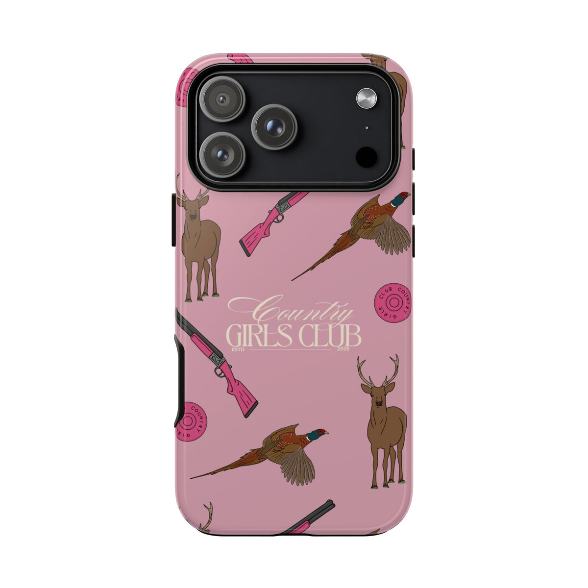 Dusty Pink 'Girls Love Guns' Case  | CGC x Country Cases