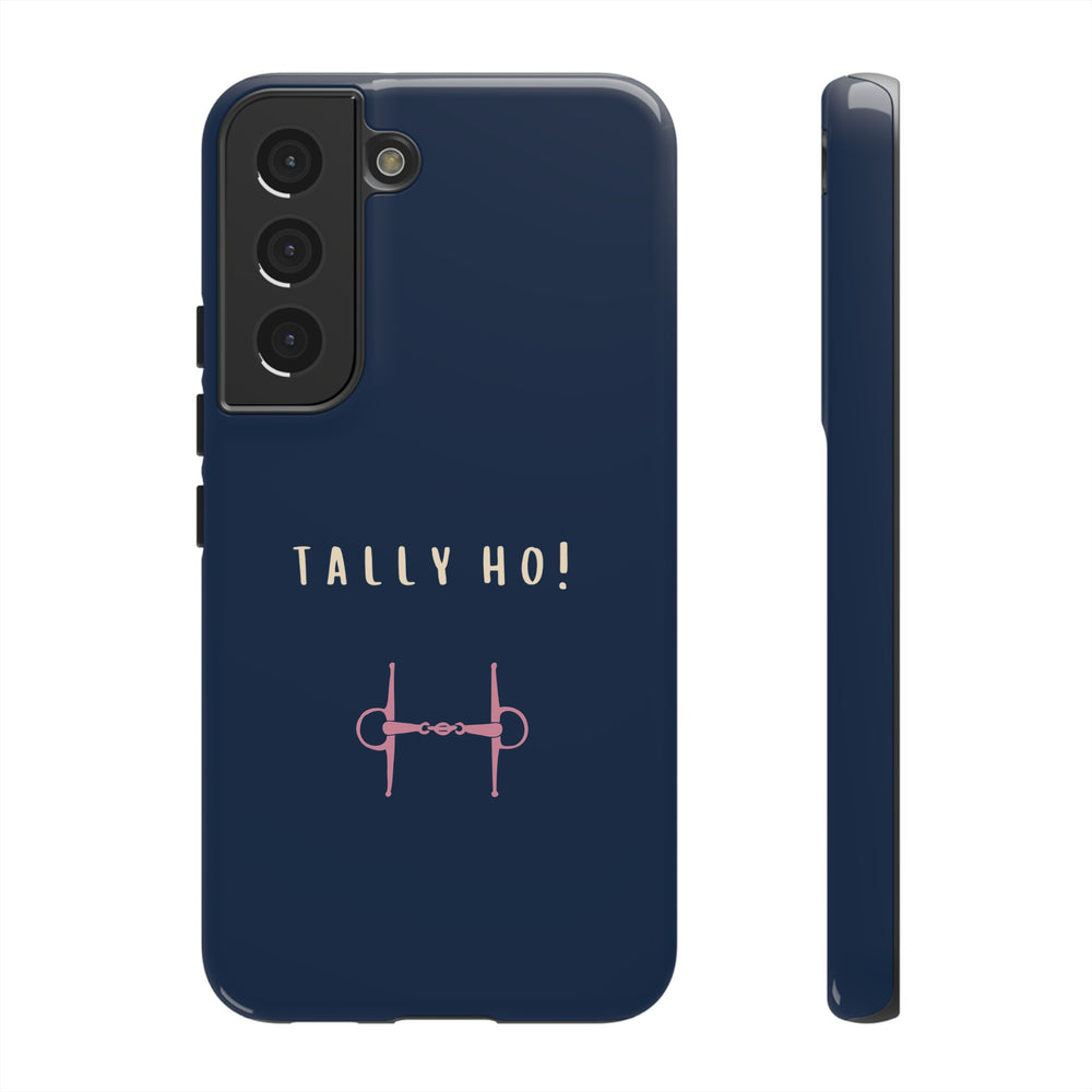 Navy & Pink 'Tally Ho!' (Snaffle)