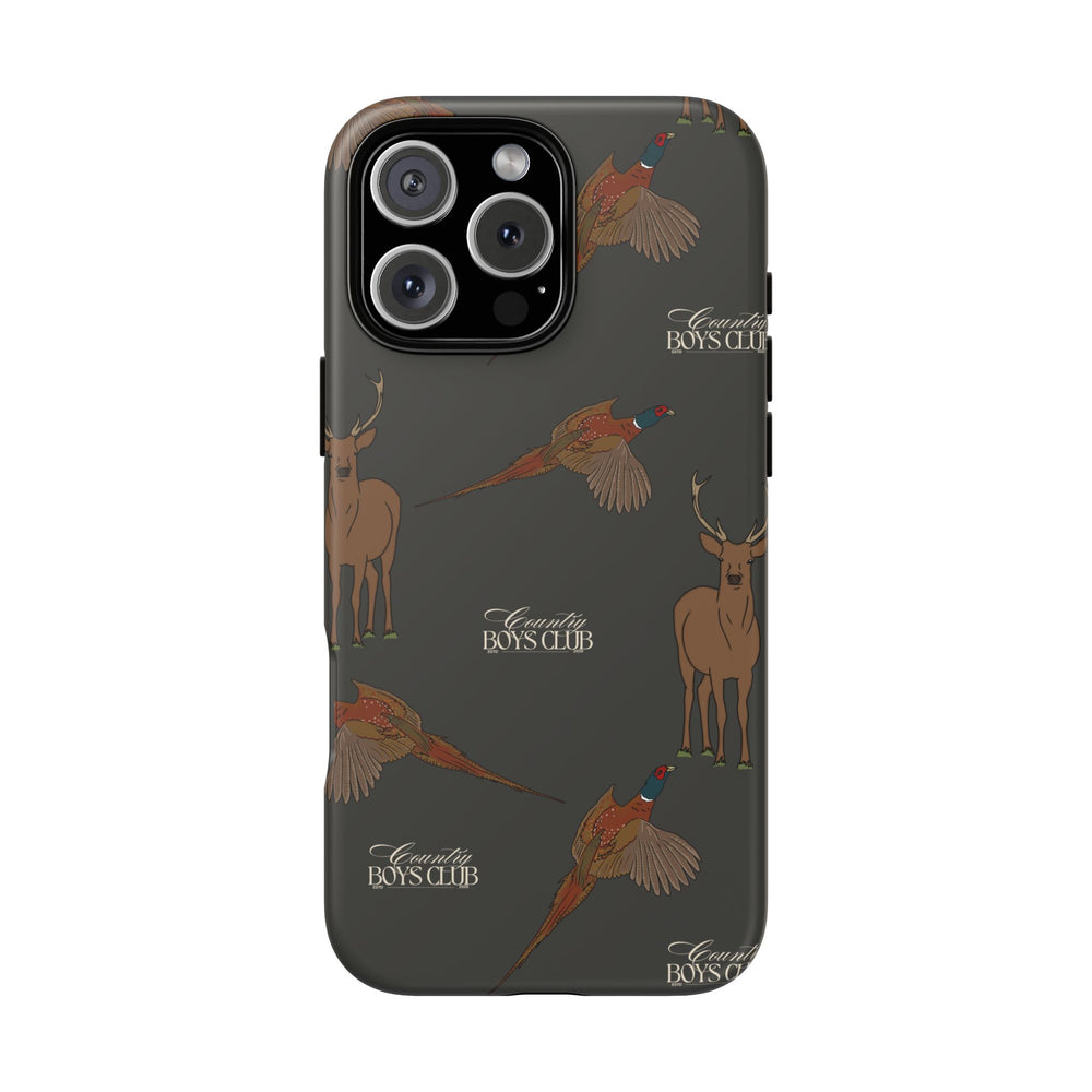 Charcoal 'Boys Stags & Pheasants' Case  | CBC x Country Cases