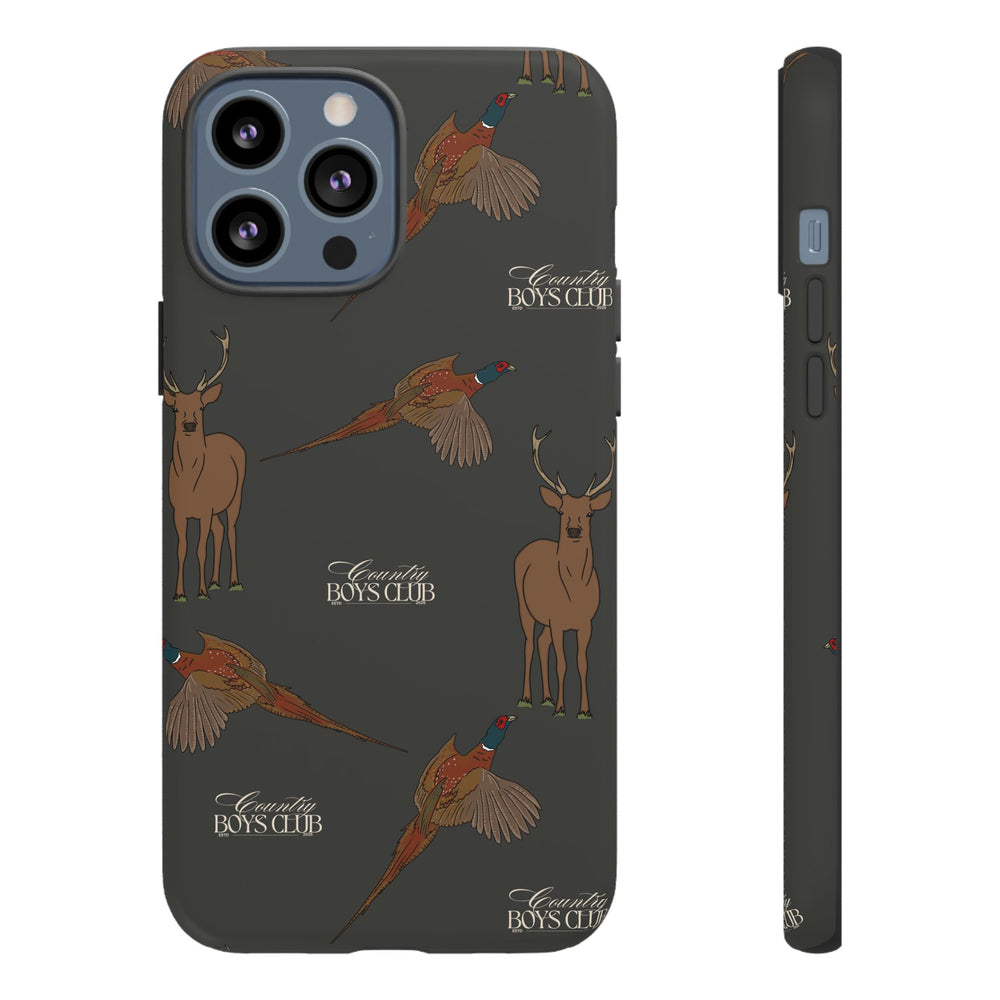 Charcoal 'Boys Stags & Pheasants' Case  | CBC x Country Cases