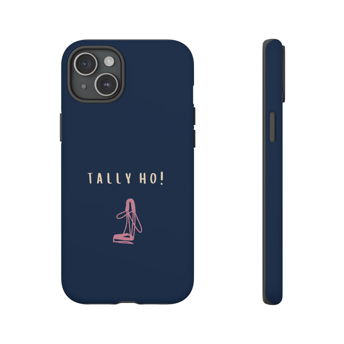 Navy & Pink 'Tally Ho!' (Bridle)