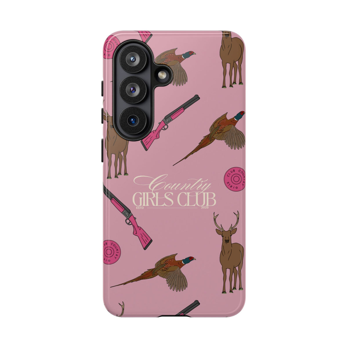 Dusty Pink 'Girls Love Guns' Case  | CGC x Country Cases