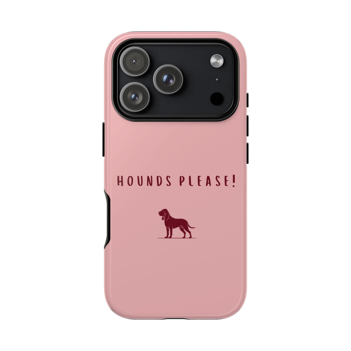 Pink & Burgundy 'Hounds Please' Case