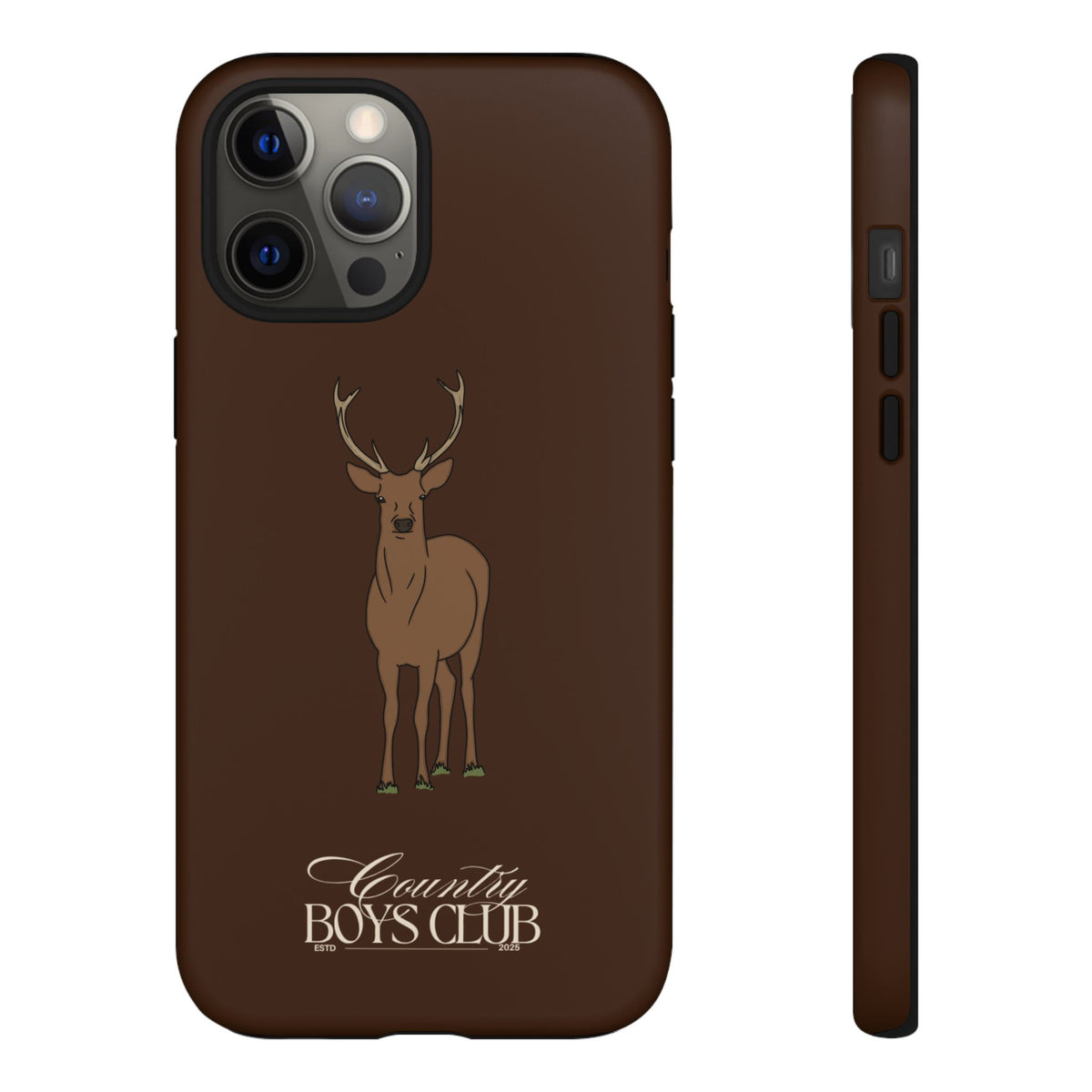 Chestnut Brown 'Country Boys Club Deer' Case  | CBC x Country Cases