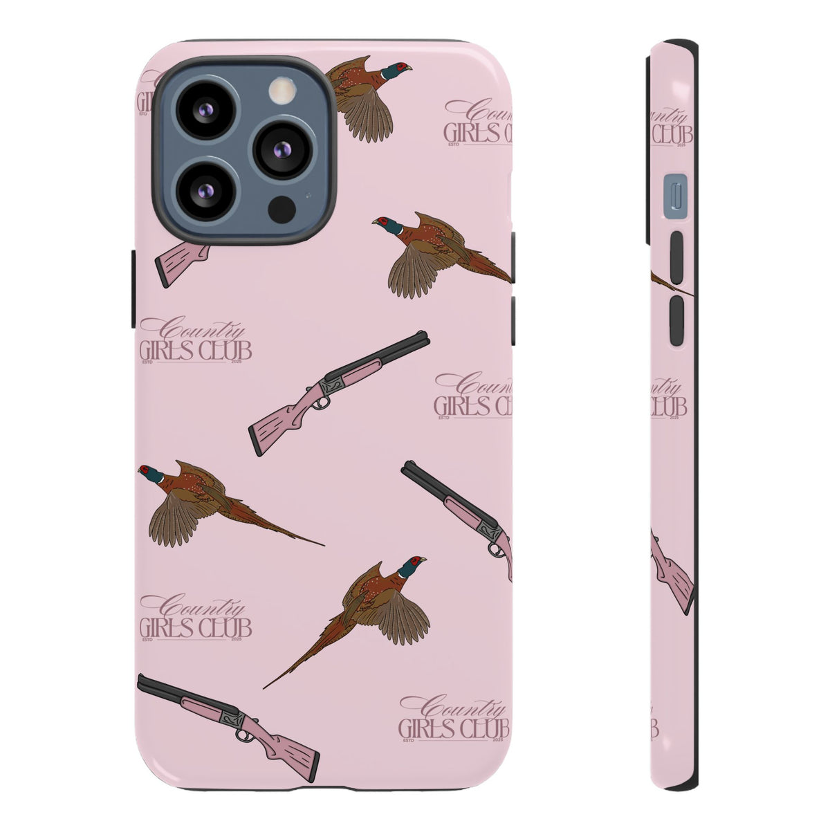 Pink 'Girls Pheasants & Shotguns' Case  | CGC x Country Cases