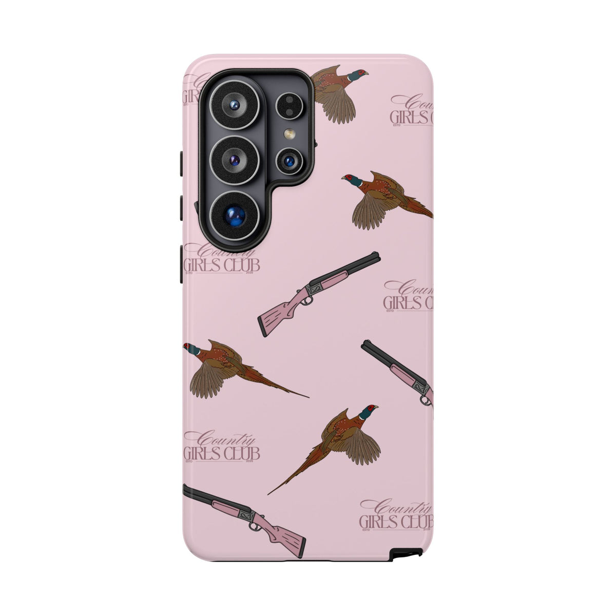 Pink 'Girls Pheasants & Shotguns' Case  | CGC x Country Cases