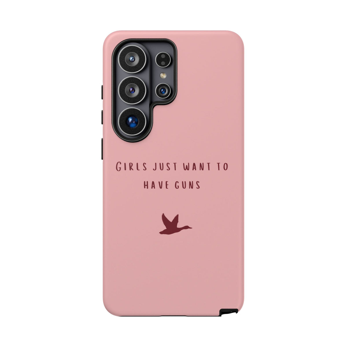 Pink & Burgundy 'Girls Just Want To Have Guns' Case (Mallard)