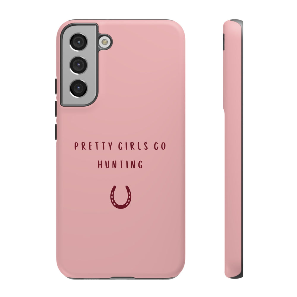 Pink & Burgundy 'Pretty Girls Go Hunting' (Horse Shoe)