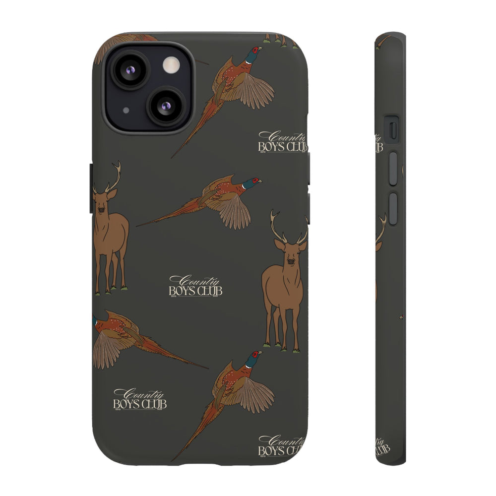 Charcoal 'Boys Stags & Pheasants' Case  | CBC x Country Cases