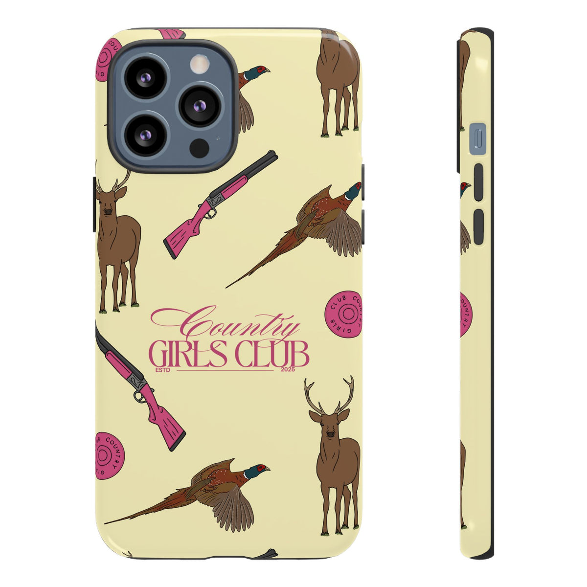 Butter Yellow 'Girls Love Guns' Case  | CGC x Country Cases