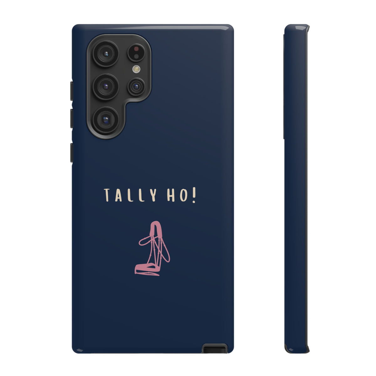 Navy & Pink 'Tally Ho!' (Bridle)