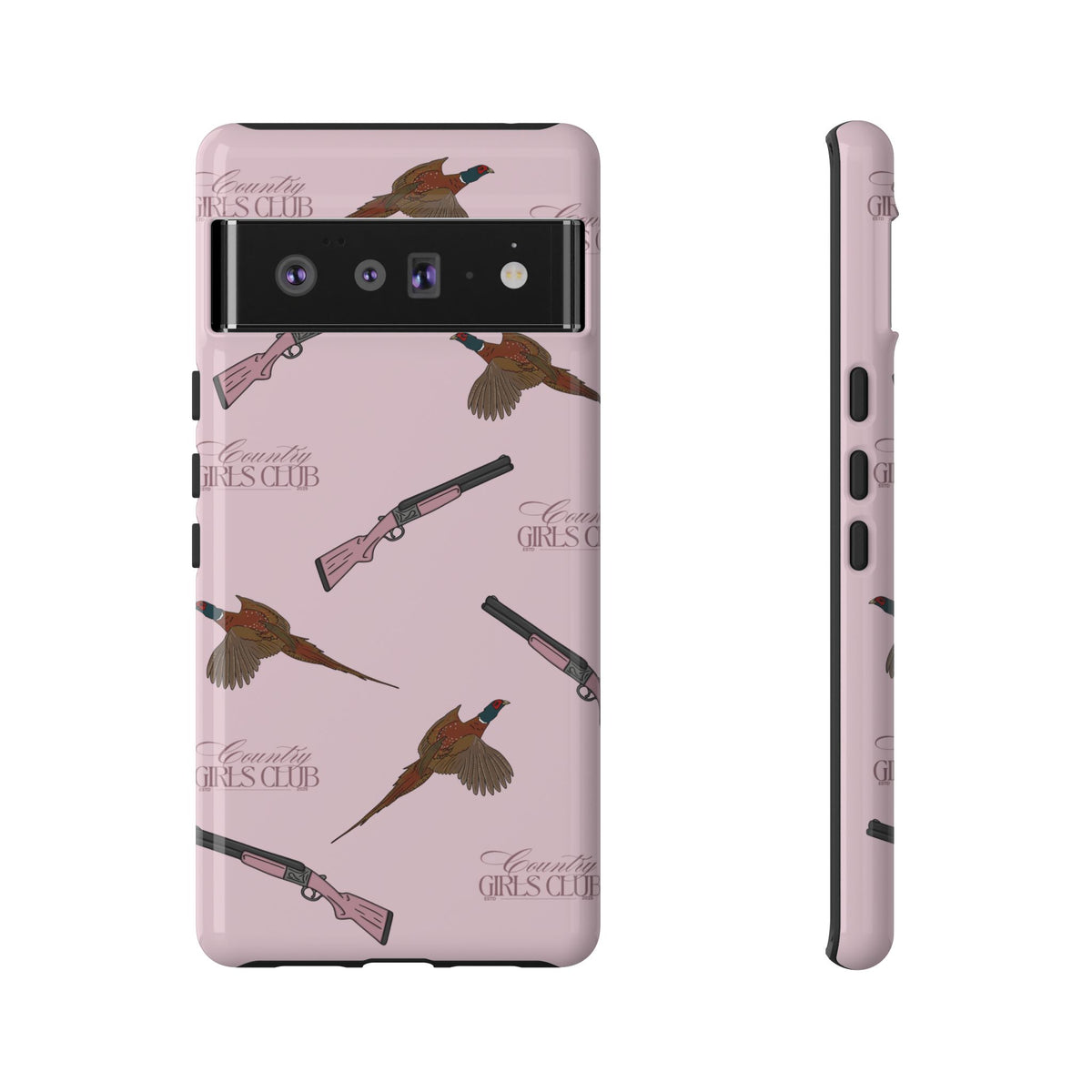Pink 'Girls Pheasants & Shotguns' Case  | CGC x Country Cases