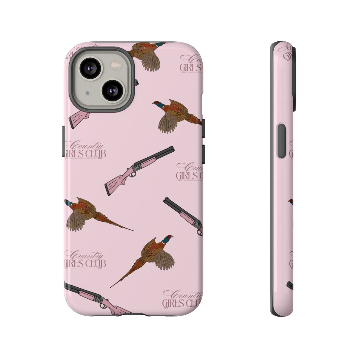 Pink 'Girls Pheasants & Shotguns' Case  | CGC x Country Cases